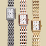 Fossil ES5221 Raquel Women’s Watch – White Dial with Silver Stainless Steel Strap & Date Function