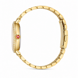 Michele Serein Mother of Pearl Dial Gold Steel Strap Watch for Women - MWW21B000031
