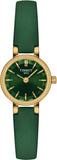 Tissot T140.009.36.091.00 Lovely Round Quartz Women's Watch – Green Mother of Pearl Dial & Green Leather Strap