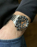 Tag Heuer Formula 1 Chronograph Ceramic Men's Watch CAZ101AH.BA0842 – Black Dial with Silver Steel Strap