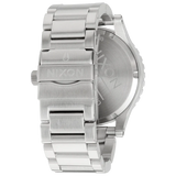 Nixon 51-30 Chrono Black Dial Silver Steel Strap Watch for Men - A083-000