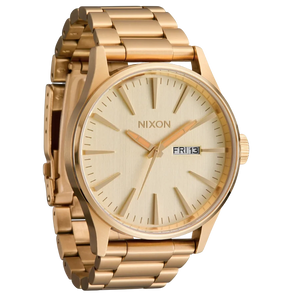 Nixon Sentry Gold Dial Gold Steel Strap Watch for Men - A356-502