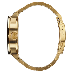Nixon Sentry Black Dial Gold Steel Strap Watch for Men - A356-510