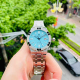 Maurice Lacroix AI6008 Aikon Automatic Men’s Watch – Sky Blue Dial & Silver Steel Strap
