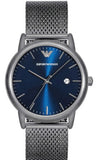 Emporio Armani AR11053 Luigi Quartz Men's Watch – Blue Dial & Grey Mesh Bracelet
