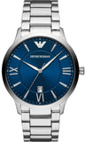 Emporio Armani AR11227 Giovanni Quartz Men's Watch – Blue Dial & Silver Steel Strap