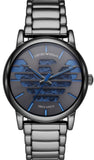 Emporio Armani AR60029 Meccanico Automatic Men's Watch – Grey Dial with Grey Steel Strap