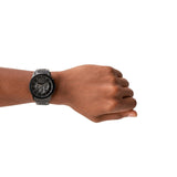 Armani Exchange Banks AX1722 Men's Chronograph Watch – Black Dial with Black Stainless Steel Strap