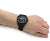 Armani Exchange Banks AX1722 Men's Chronograph Watch – Black Dial with Black Stainless Steel Strap