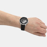 Armani Exchange Cayde AX2745 Men's Chronograph Watch – Black Dial with Black Leather Strap