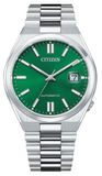 Citizen Tsuyosa NJ0150-81X Men's Automatic Watch – Green Dial with Silver Steel Strap