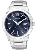 Citizen Eco-Drive BM7140-54L Men's Watch – Blue Dial with Silver Stainless Steel Bracelet