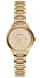 Burberry BU10109 The Classic Women’s Watch with Champagne Dial & Gold-Tone Stainless Steel Strap