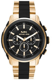 Michael Kors MK8990 Lennox Chronograph Men's Watch – Black Dial & Two Tone Steel Strap
