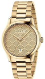 Gucci YA126461 G-Timeless Unisex Watch – Gold Dial & Gold Steel Bracelet