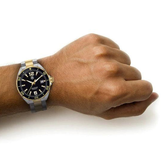 Tag Heuer Formula 1 Quartz Black Dial Two Tone Steel Strap Watch for Men - WAZ1121.BB0879