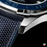 Tag Heuer Aquaracer Quartz Diamonds Blue Dial Blue Nylon Strap Watch for Women - WAY131N.FT6091