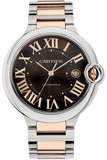 Cartier Ballon Bleu de Cartier Men's Watch W6920032 with Brown Dial & Two-Tone Steel Strap