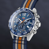 Tag Heuer Formula 1 Chronograph 43mm Blue Dial NATO Strap Watch for Men - CAZ1014.FC8196