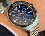 Tag Heuer Formula 1 Chronograph Men's Watch CAZ101AV.BA0842 – Blue Dial with Silver Steel Strap