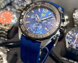 Tag Heuer Formula 1 Chronograph Men's Watch CAZ101AV.FT8077 – Blue Dial with Blue Rubber Strap