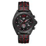 Tag Heuer Formula 1 Manchester United Limited Edition Black Dial Black & Red Rubber Strap Watch for Men - CAZ101J.FT8027