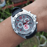 Tag Heuer Formula 1 Manchester United Special Edition Grey Dial Black Silicone Strap Watch for Men - CAZ101M.FT8024