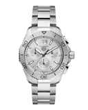 Tag Heuer Aquaracer Professional 200 Date White Dial Silver Steel Strap Watch for Men - CBP1111.BA0627