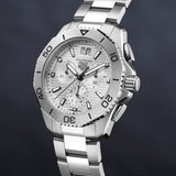 Tag Heuer Aquaracer Professional 200 Date White Dial Silver Steel Strap Watch for Men - CBP1111.BA0627