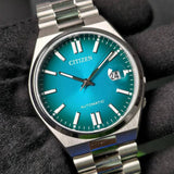 Citizen Tsuyosa NJ0151-88X Men's Automatic Watch – Blue Dial with Silver Steel Strap