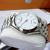 Citizen Tsuyosa NJ0150-81A Men's Automatic Watch – White Dial with Silver Steel Strap