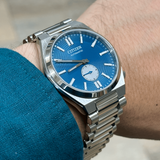 Citizen Tsuyosa NK5010-51L Men's Automatic Watch – Blue Dial with Silver Steel Bracelet