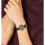 Daniel Wellington DW00100247 Petite Cornwall Women's Watch – Black Dial & Black Nylon Strap
