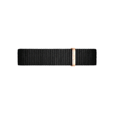 Daniel Wellington Petite Cornwall Black Dial Black Nylon Strap Watch for Women - DW00100247