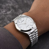 Citizen Tsuyosa NJ0150-81A Men's Automatic Watch – White Dial with Silver Steel Strap