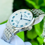 Tissot T006.407.11.033.03 Le Locle Powermatic 80 Men's Watch – Silver Dial & Silver Steel Strap