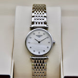Longines L4.209.4.87.6 La Grande Classique Quartz Women's Watch – White Dial with Diamonds & Silver Steel Bracelet