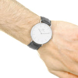Daniel Wellington Classic Sheffield DW00100020 Men's Watch – White Dial with Black Leather Strap