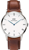 Daniel Wellington DW00100087 Dapper St Mawes Men’s Watch – White Dial with Brown Leather Strap