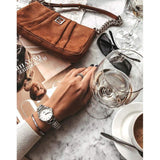 Daniel Wellington DW00100205 Iconic Link Women's Watch – White Dial with Silver Stainless Steel Strap