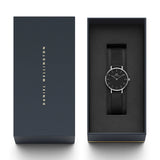 Daniel Wellington DW00100246 Petite Ashfield Women’s Watch – Black Dial with Black Mesh Strap