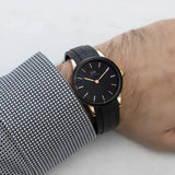 Daniel Wellington DW00100426 Iconic Motion Women's Watch – Black Dial & Rubber Strap