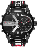 Diesel DZ7433 Mr. Daddy 2.0 Quartz Men's Watch – Black Dial & Black Nylon Strap