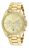 Michael Kors Bradshaw Quartz Gold Dial Gold Steel Strap Watch For Women - MK6538