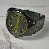 Armani Exchange Hampton AX2407 Men's Watch – Sleek Black Dial with Black Stainless Steel Bracelet