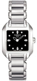 Tissot T02.1.285.54 T-Wave Quartz Women's Watch – Black Dial & Silver Steel Bracelet