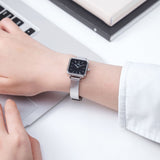 Daniel Wellington DW00100522 Quadro Studio Women's Watch – Black Dial & Silver Mesh Strap