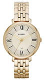 Fossil ES3434 Jacqueline Women's Watch – White Dial & Gold Steel Strap