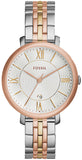 Fossil ES3844 Jacqueline Women's Watch – White Dial & Two-Tone Steel Strap