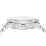 Emporio Armani Mario Chronograph Automatic Blue Dial Silver Steel Strap Watch For Men - AR60052